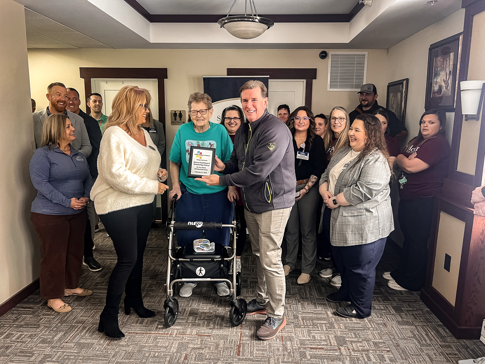 Official ribbon-cutting ceremony welcoming new communities to the Accura HealthCare family